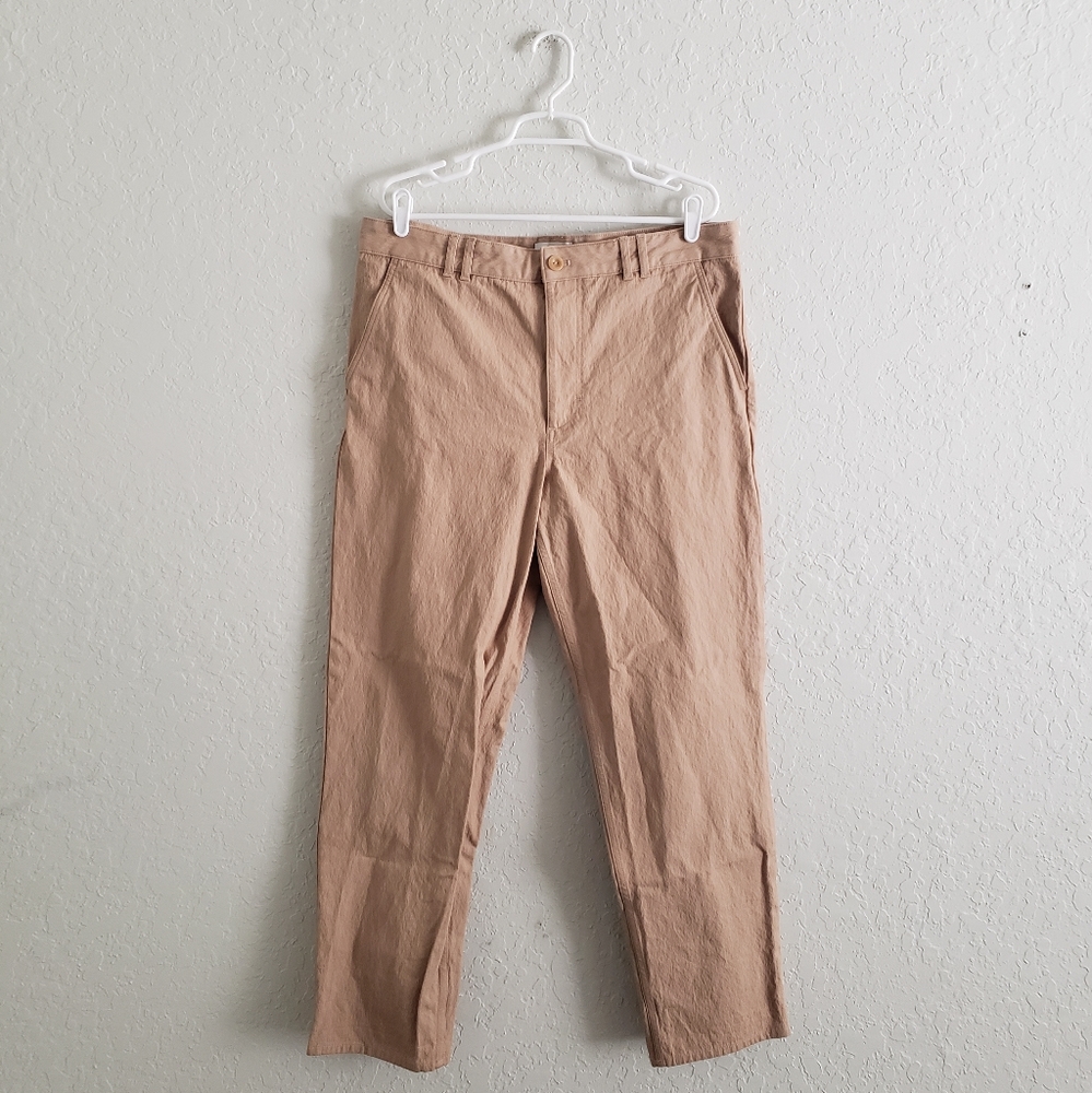 COS Beige Straight-Leg Pants